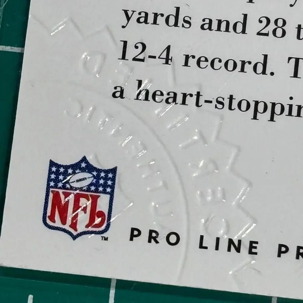 1992 Pro Line Profile Boomer Esiason - Cincinnati Bengals Certified Autograph